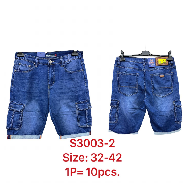 Spodenki męskie jeans Roz 32-42, 1 Kolor .Paczka 10 szt